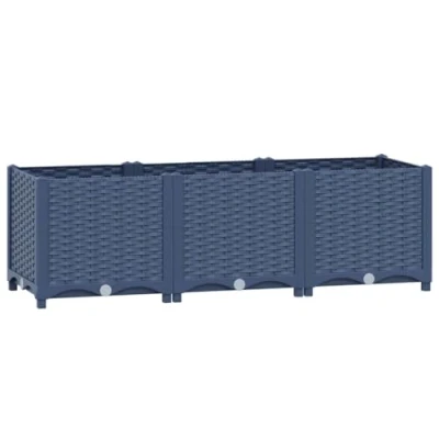 Afbeelding van vidaXL Plantenbak verhoogd 120x40x38 cm polypropyleen