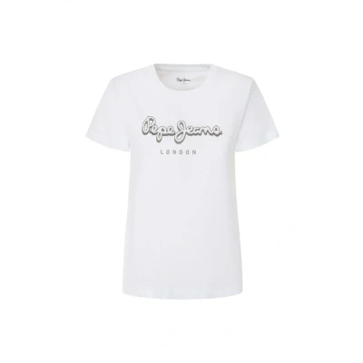 Afbeelding van Pepe Jeans GAIA Tshirt print, Dames, Maat: XS, White