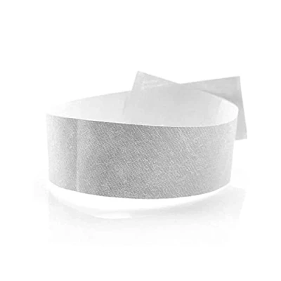 Afbeelding van FUN FAN LINE 200 stuks Tyvek papieren armbanden. Genummerde beveiligingsbanden met plaksluiting. Niet overdraagbaar en waterdicht. (19mm breed, wit)