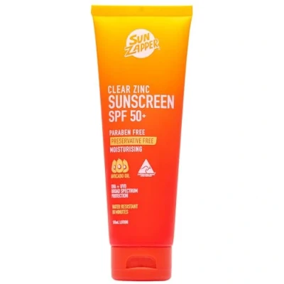 Afbeelding van Sun Zapper Clear Zinc Sunscreen Lotion 100mL SPF50+