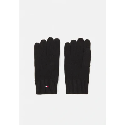 Afbeelding van Tommy Hilfiger Essentials FLAG Gloves Unisex Handschoenen, Maat: One Size, Black