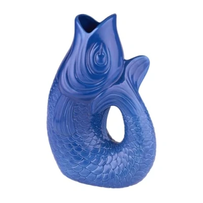 Afbeelding van Vase/jar Monsieur Carafon azuurblauw, groot