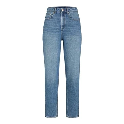 Afbeelding van Bestseller A/S JXLISBON MOM HW Jeans C4046 DNM jeansbroek, Light Blue Denim, 24W / 30L, x 30L