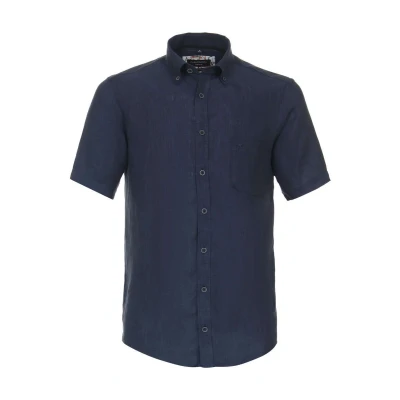 Afbeelding van Casa Moda casual overhemd korte mouw donkerblauw