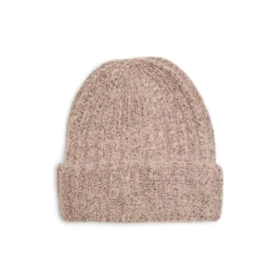 Afbeelding van PIECES Dames Pcpyron Structured Hood Noos Bc gebreide muts, Misty Rose, Eén maat