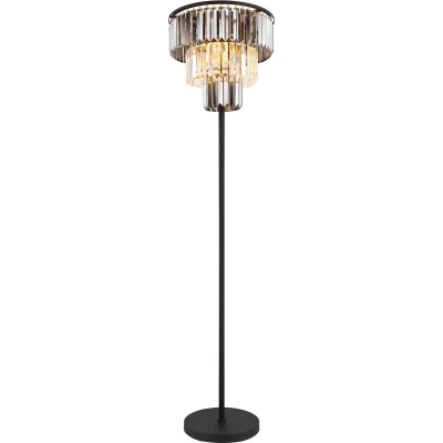 Afbeelding van Globo vloerlamp Naxis zwart metaal 40 cm E27 fitting 15695S