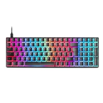 Afbeelding van Mars Gaming MKULTRA, Mechanisch toetsenbord Zwart RGB, Compact 96%, Schakelaar Outemu SQ Bruin, Portugees US