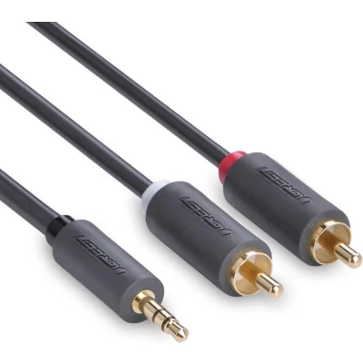 Afbeelding van 2 RCA male naar 3.5mm Audio Jack kabel 150cm