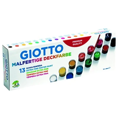 Afbeelding van Giotto extra fine poster paint Box of 13 pot 18 ml