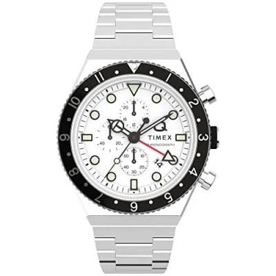 Afbeelding van Timex Chronograaf, Heren, Maat: One Size, Stainless steel white