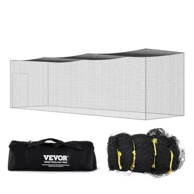 Afbeelding van VEVOR Baseball Batting Netting, Professioneel Softbal Trainingsnet, Praktijk Draagbaar Pitching Cage Net met Deur &amp; Draagtas, Heavy Duty Ingesloten PE 35FT (NET ALLEEN)