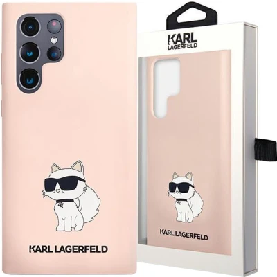 Afbeelding van Karl Lagerfeld KLHCS23LSNCHBCP S23 Ultra S918 hardcase roze Siliconen Choupette