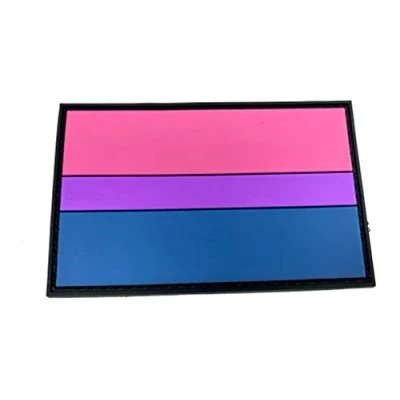 Afbeelding van Bi Bisexual LGBTQ Pride Vlag PVC Patch Klittenband Embleem Badge