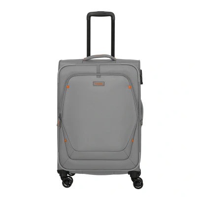 Afbeelding van Travelite Umbria 4 Wheel Trolley M smoky grey zachte koffer lichtgewicht