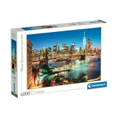 Afbeelding van Clementoni Puzzel 6000 Stukjes Brooklyn Bridge Lights Voor Volwassenen High Quality Collection