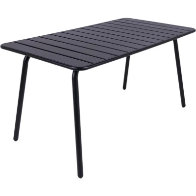 Afbeelding van MaximaVida metalen tuintafel Max zwart 150 x 80 cm