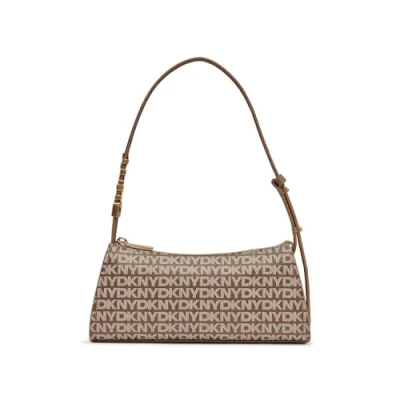 Afbeelding van DKNY Avril Shoulder Handtas, Dames, Maat: One Size, Chino/shitake