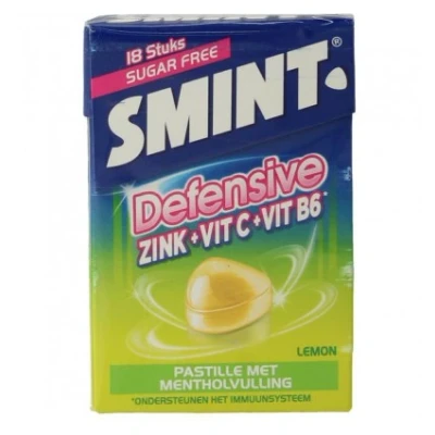Afbeelding van Smint Defensive Lemon Suikervrij Multi verpakking 10x18ST