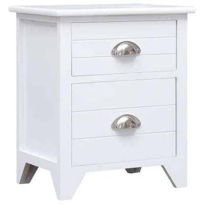 Afbeelding van Nachtkastje 38x28x45 cm paulowniahout wit