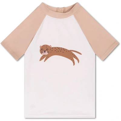 Afbeelding van Swim Essentials Bruin Luipaard UV Zwemshirt met korte mouwen Maat 146/152