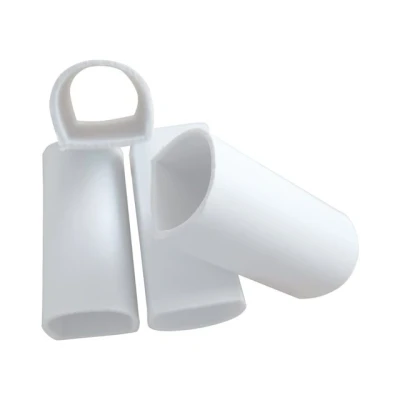 Afbeelding van Steigerstootrand D connector koppelstuk in Wit of navy, 4 stuks