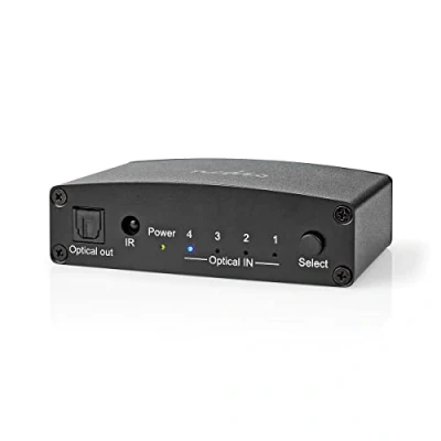 Afbeelding van Toslink switch Nedis 4 poorten (Optisch, Afstandsbediening)