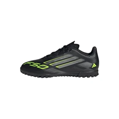Afbeelding van adidas Performance F50 CLUB Unisex Voetbalschoenen voor kunstgras core black/ironcoloured/lucid lemon kinderen, Maat: 36 Schoenen