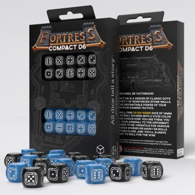 Afbeelding van Q Workshop Fortress Compact D6 Black &amp; Blue (20)