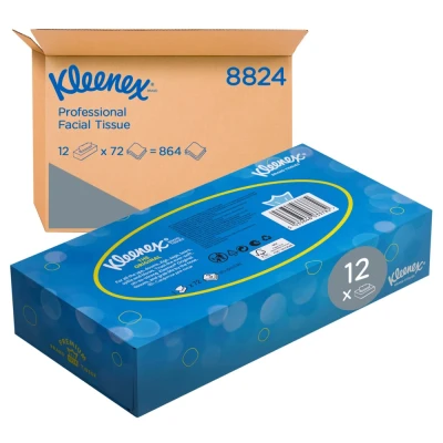 Afbeelding van Facial tissues Kleenex 3 laags standaard 12x72st wit 8824