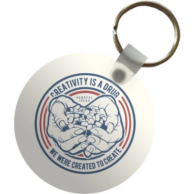 Afbeelding van Sleutelhanger Creatief Quotes Vintage Plastic Rond Uitdeelcadeautjes Vaderdag cadeau Geschenk Cadeautje voor hem Tip Mannen