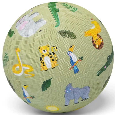Afbeelding van Little L Sensorisch speelgoed rubber bal jungle, 18 cm