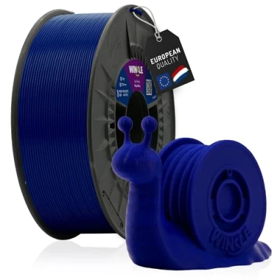 Afbeelding van WINKLE PLA HD filament, koningsblauw, 3D printerfilament, 1,75 mm, 1 kg, blauw PLA, compatibel met alle printers, maatnauwkeurigheid, spoel kg