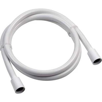 Afbeelding van Cornat doucheslang 150 cm lengte kunststof wit 1/2 inch aansluiting geschikt voor armaturen en Made in Germany/reserveslang douche bad / TB3011