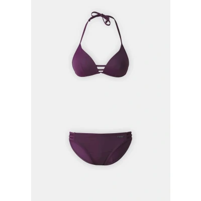 Afbeelding van Bruno Banani Triangle Alexa SET Bikini, Dames, Maat: 34xB, Bordeaux