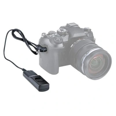 Afbeelding van JJC Afstandsbediening met Kabel voor OM System 1II, 1, 5, Olympus D E M1X, M1 Mark II, III, EM5 III Spiegelloze MFT Camera Vergelijkbaar Triggerkabel RM CB2