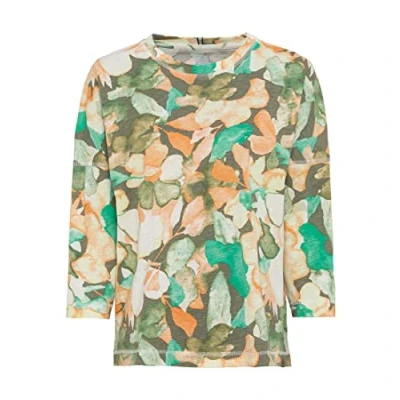 Afbeelding van camel active Longsleeve, Dames, Maat: Small, Papaya aquarell aop