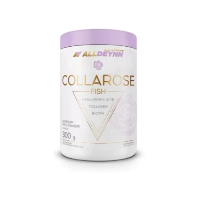 Afbeelding van Alldeynn Collarose Vis collageen Raspberry wild strawberry 300gr 50 servings Hyaluronzuur Biotin Vrouwen Supplement Nutriworld