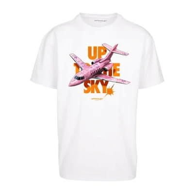 Afbeelding van Mister Tee Up to the Sky Oversize Heren T shirt XS Wit