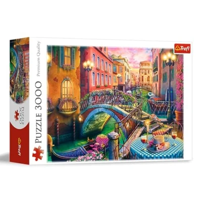 Afbeelding van Trefl Avond in Venetië puzzel met 3000 stukjes Italië, DIY puzzel, Klassieke voor volwassenen en kinderen vanaf 15 jaar