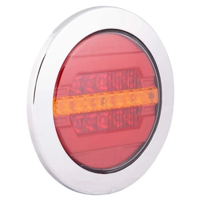 Afbeelding van LED achterlicht rond 12 24V incl. ring (links of rechts)