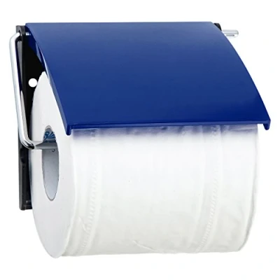 Afbeelding van MSV Toiletpapierhouder van polystyreen in donkerblauw, 30 x 20 15 cm