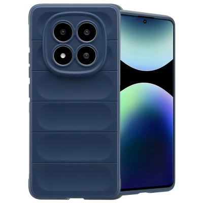 Afbeelding van Xiaomi Redmi Note 14 Pro Plus 5G Hoesje Siliconen en TPU (zacht) imoshion Softcase/Backcover Donkerblauw Telefoonhoesje