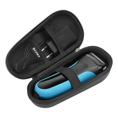 Afbeelding van Yinke Tas etui voor Braun Series 3/5/7/9 scheerapparaat heren elektrisch &amp; trimmer 51 M4500cs, 3040s, 71 B1200s, 9517s, extra ruimte scheerkop en EasyClick opzetstuk, hard reizen
