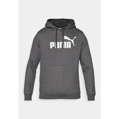 Afbeelding van PUMA ESS No. 1 Logo Hoodie FL Donkergrijs Heather