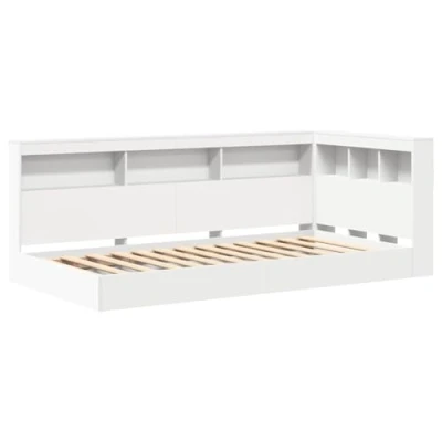 Afbeelding van vidaXL Boekenkast Bed Wit 75x190 cm Geengineerd Hout