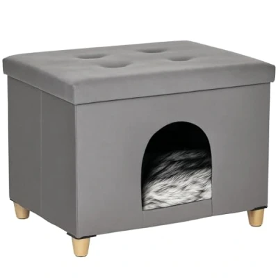 Afbeelding van PawHut Kattenhuis met een elegant design D30 522