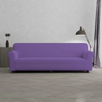 Afbeelding van Italian Bed Linen Bankovertrek, bi elastisch, voor 4 zits, lila