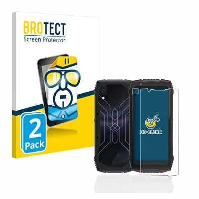 Afbeelding van BROTECT (2 Stuks) Schermbeschermer voor Cubot King Kong Mini 3 (Voor+Camera) Screen Protector Transparant