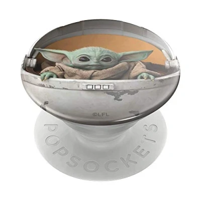 Afbeelding van PopSockets PopGrip Telefoonbutton en Standaard The Child Pod (Baby Yoda van Mandalorian)