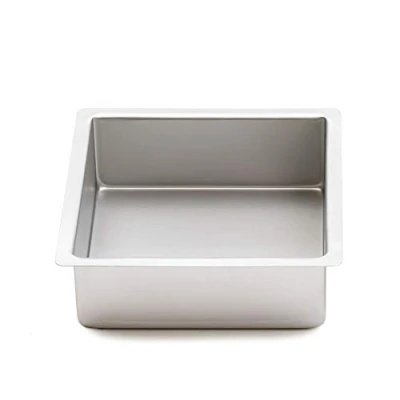 Afbeelding van DECORA 0062639 professionele bakvorm vierkant van geanodiseerd aluminium cm 20 x 7,5